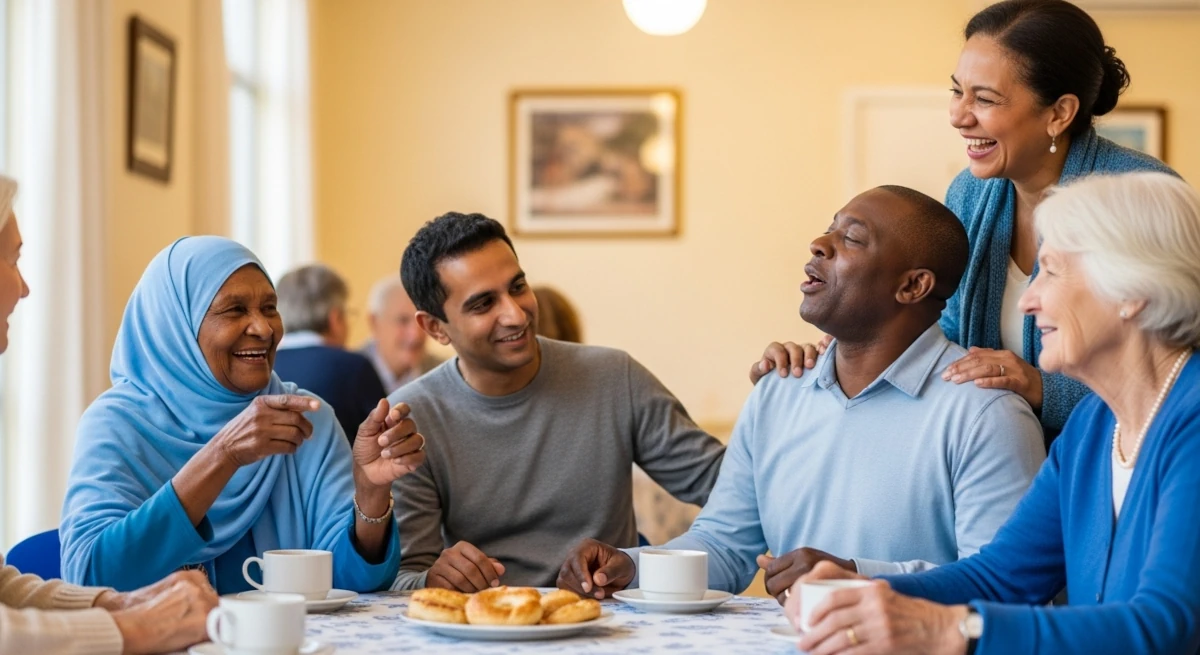 Seniors enjoying the Timeless Connections event